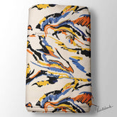 Designer Colorful Marble Printed Fabric For Dress Manufacturer